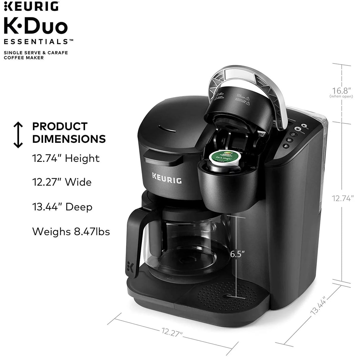 Single Serve & Carafe Coffee Maker X18473