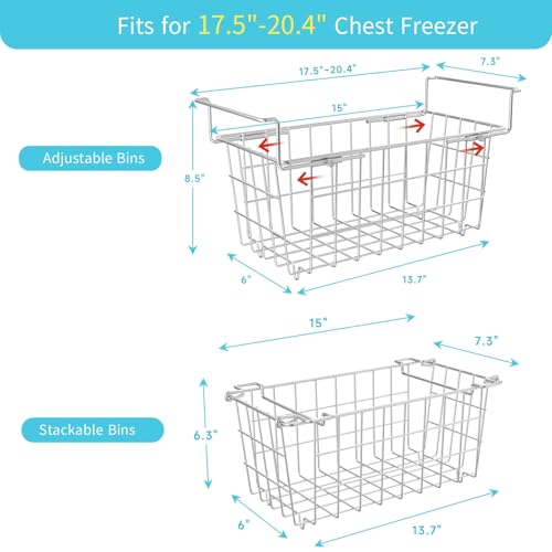 Stackable Freezer Organizer - Expandable Bin*1 + Stackable Bins*2 V765