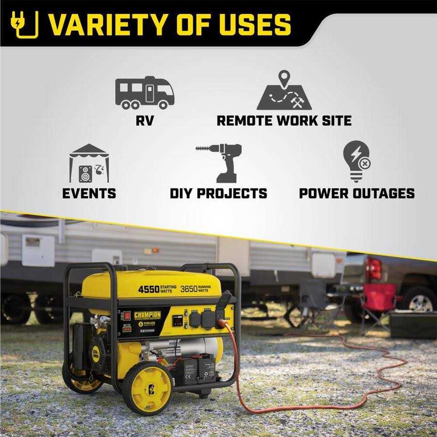 3650 Watt Electric Start Portable Generator with RV Outlet G974734