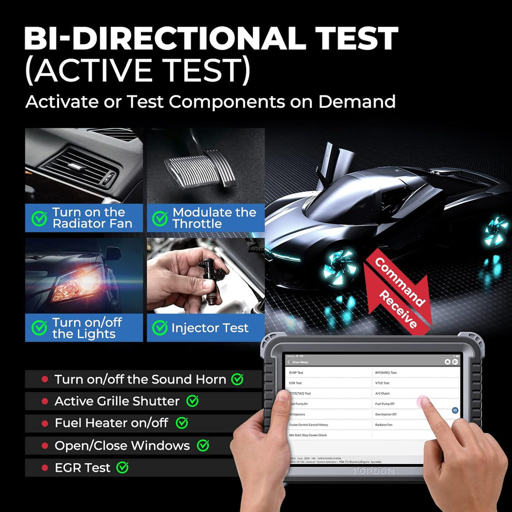 Bidirectional Scan Tool with 10.1-inch Screen J228067