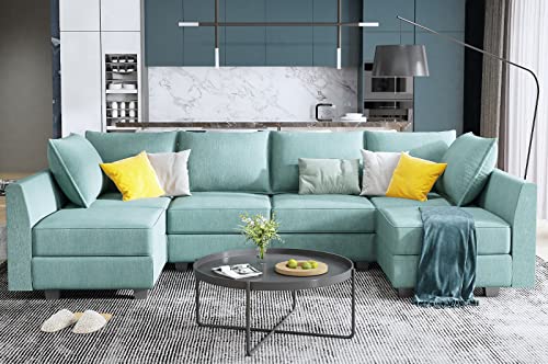 Grey Modular Sectional Sofa with Storage W259833