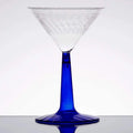 2-Piece 6-Ounce Blue Martini Glass I987