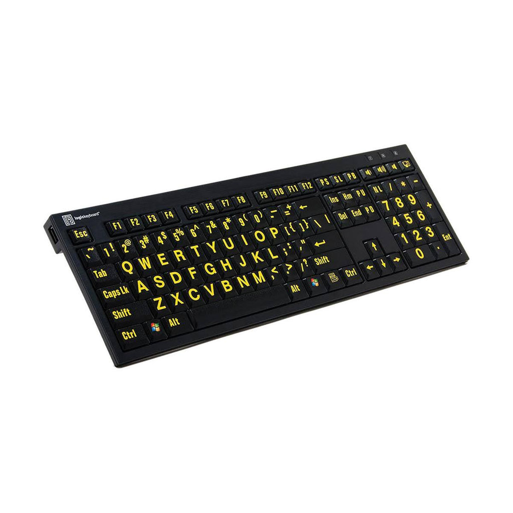Yellow on Black American English Keyboard G738021