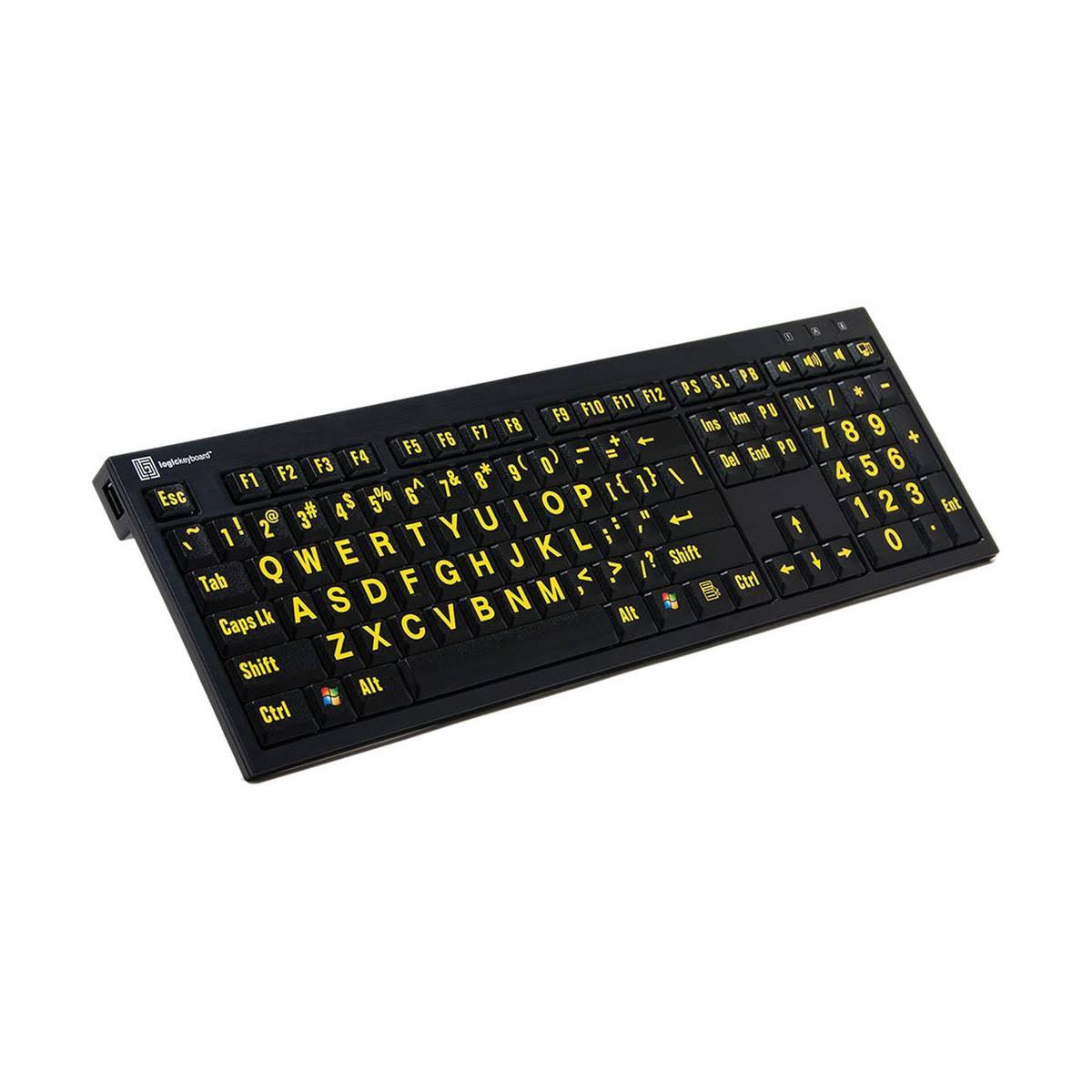 Yellow on Black American English Keyboard G738021