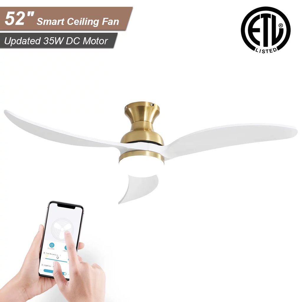 52" Smart Ceiling Fan with Remote Control H614285