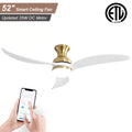 52" Smart Ceiling Fan with Remote Control H614285