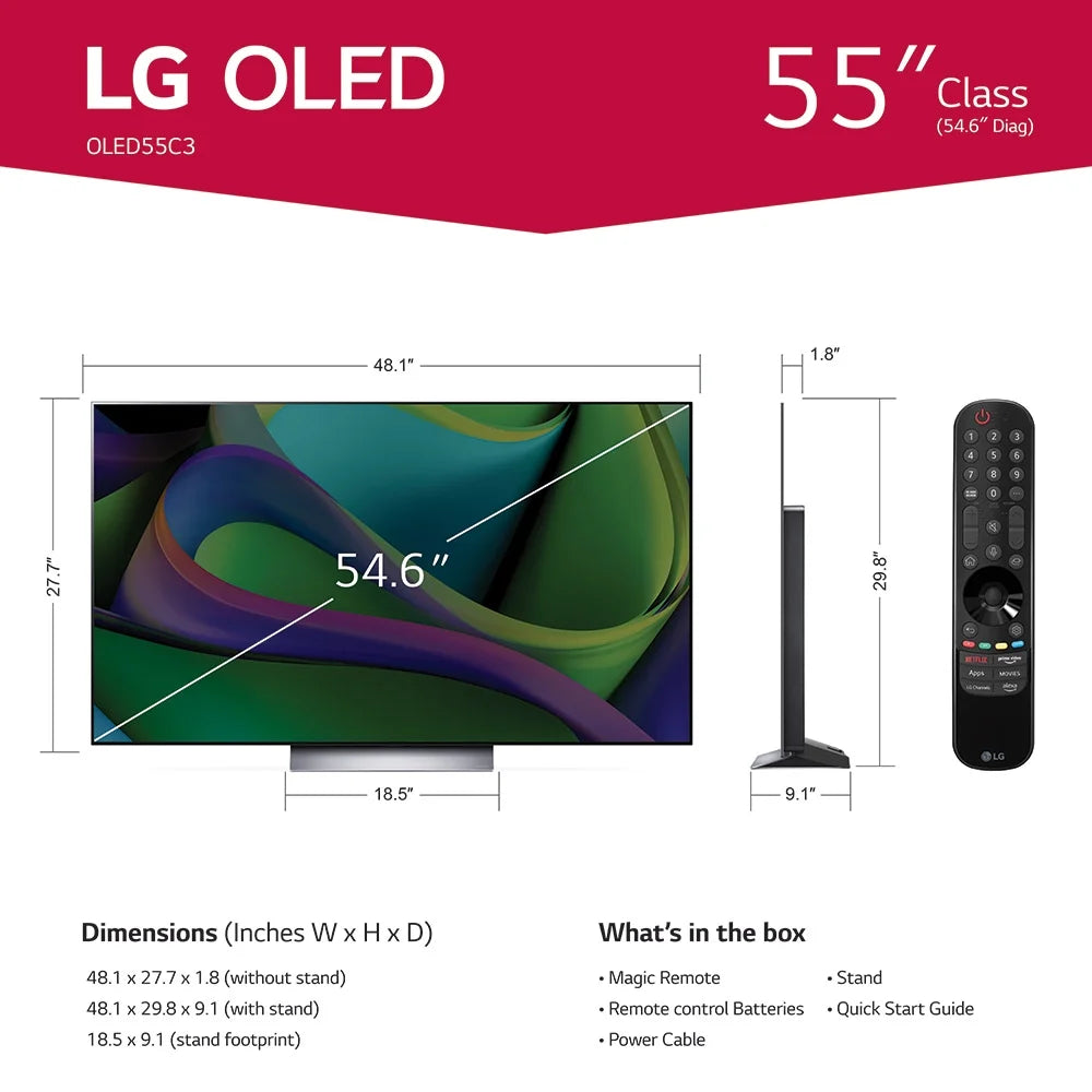 55 Class 4K UHD OLED Smart TV with Dolby Vision G529