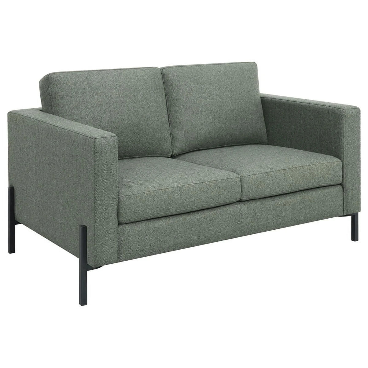 Upholstered Fabric Sofa Set with Track Arms B82033