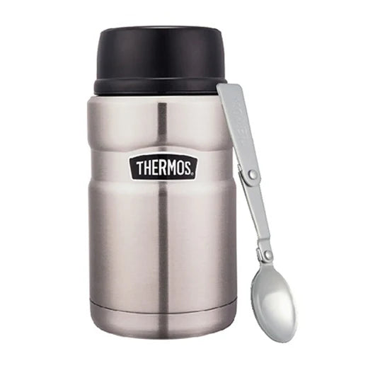 Stainless Steel Food Jar with Spoon S9630