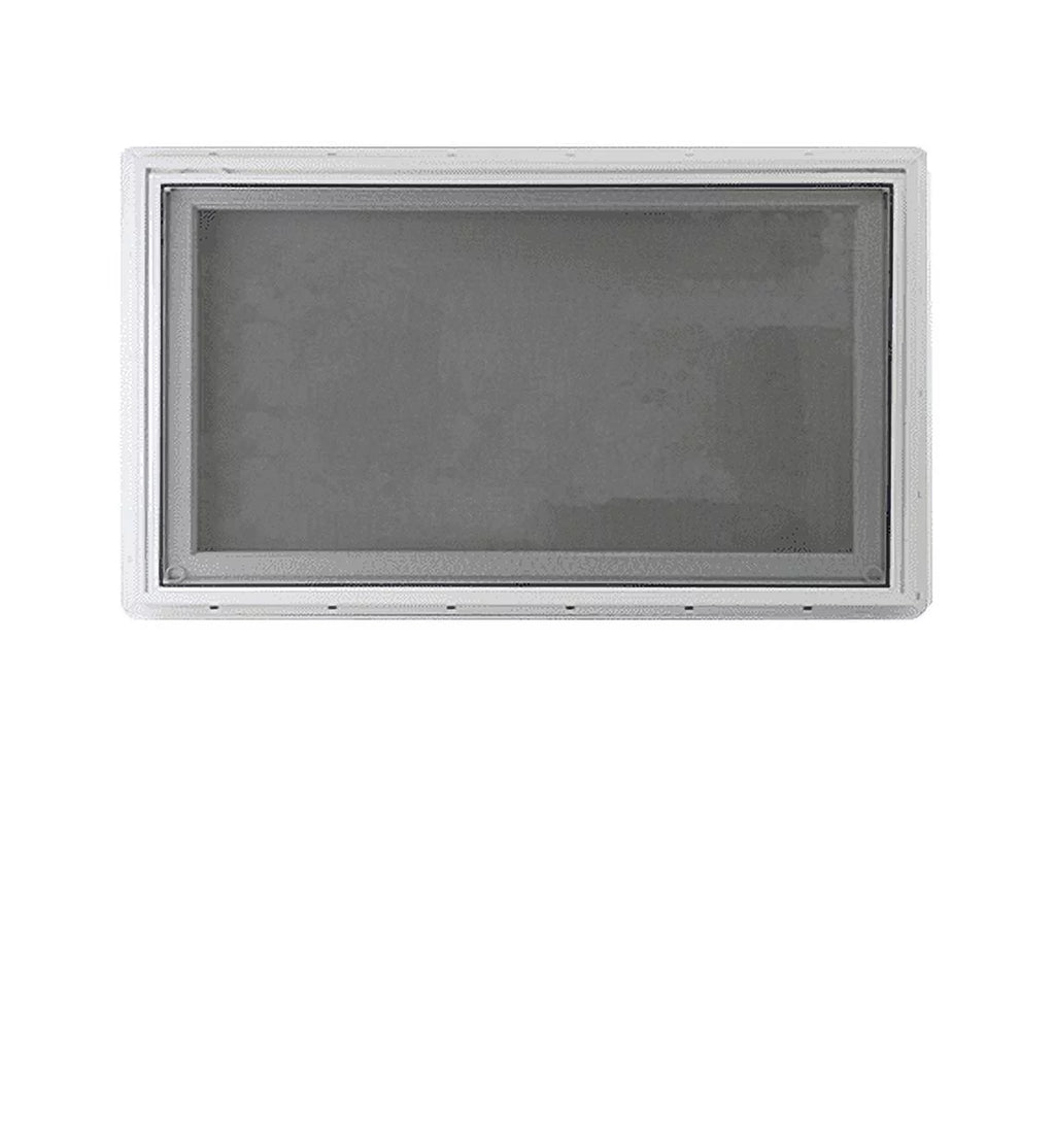 48" x 16" Inward Opening Awning Window White Vinyl Frame K170