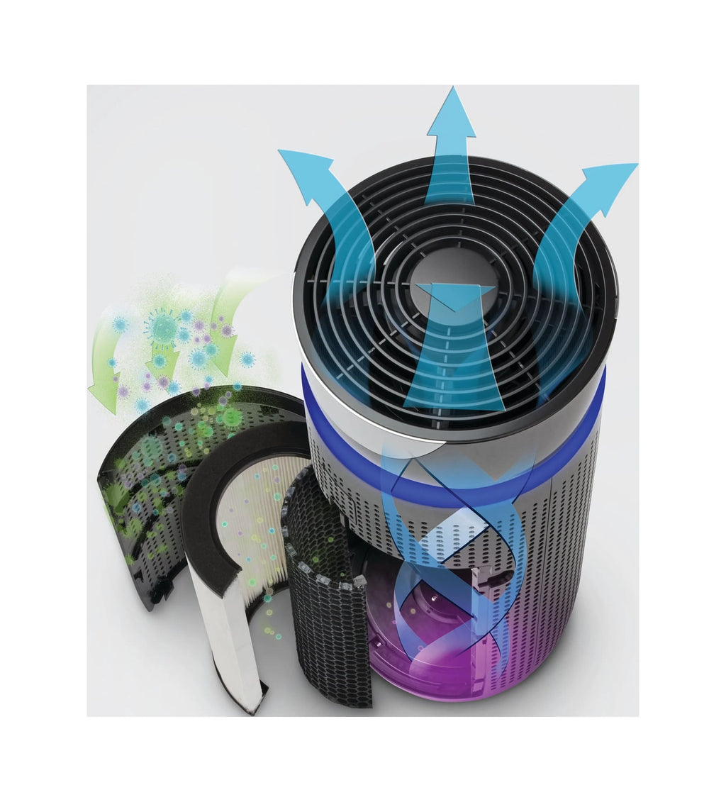White 5-in-1 HEPA Tower Air Purifier A973803