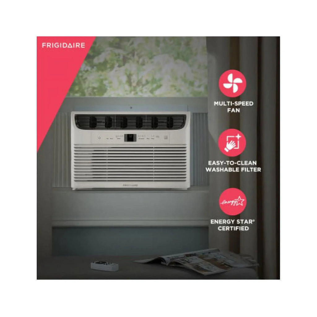 8,000 BTU 115-Volt Window Air Conditioner with Remote WIFI White O998