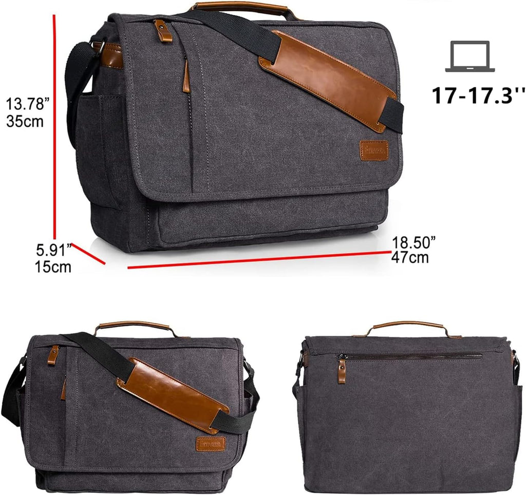 Water-resistance Canvas Laptop Messenger Bag M996