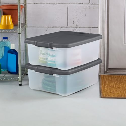 4 Shelf Lockable Plastic Storage Cabinet H7443
