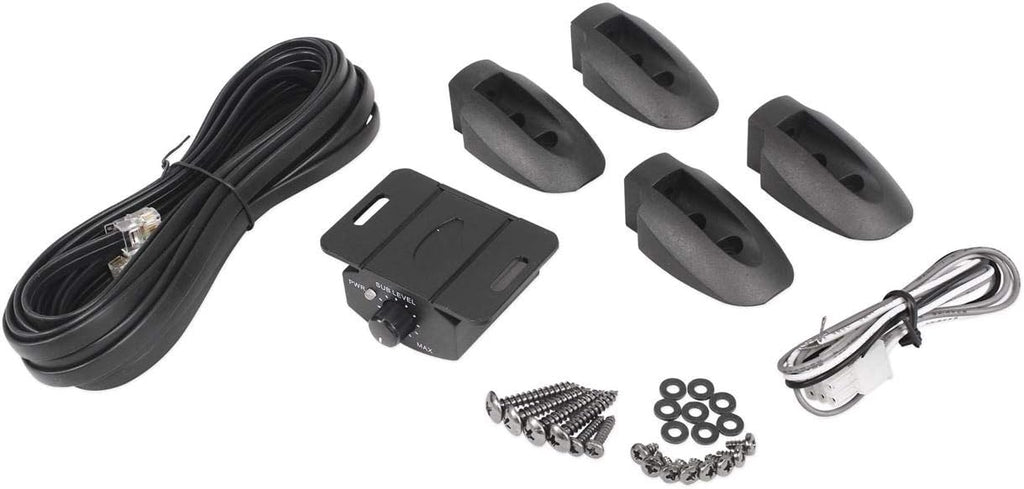 10" 800 Watt Under-Seat Amplified Car Subwoofer with Wire Kit P306