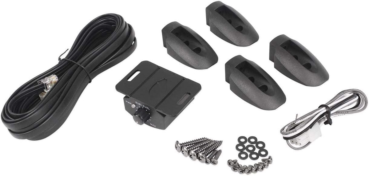 10" 800 Watt Under-Seat Amplified Car Subwoofer with Wire Kit P306