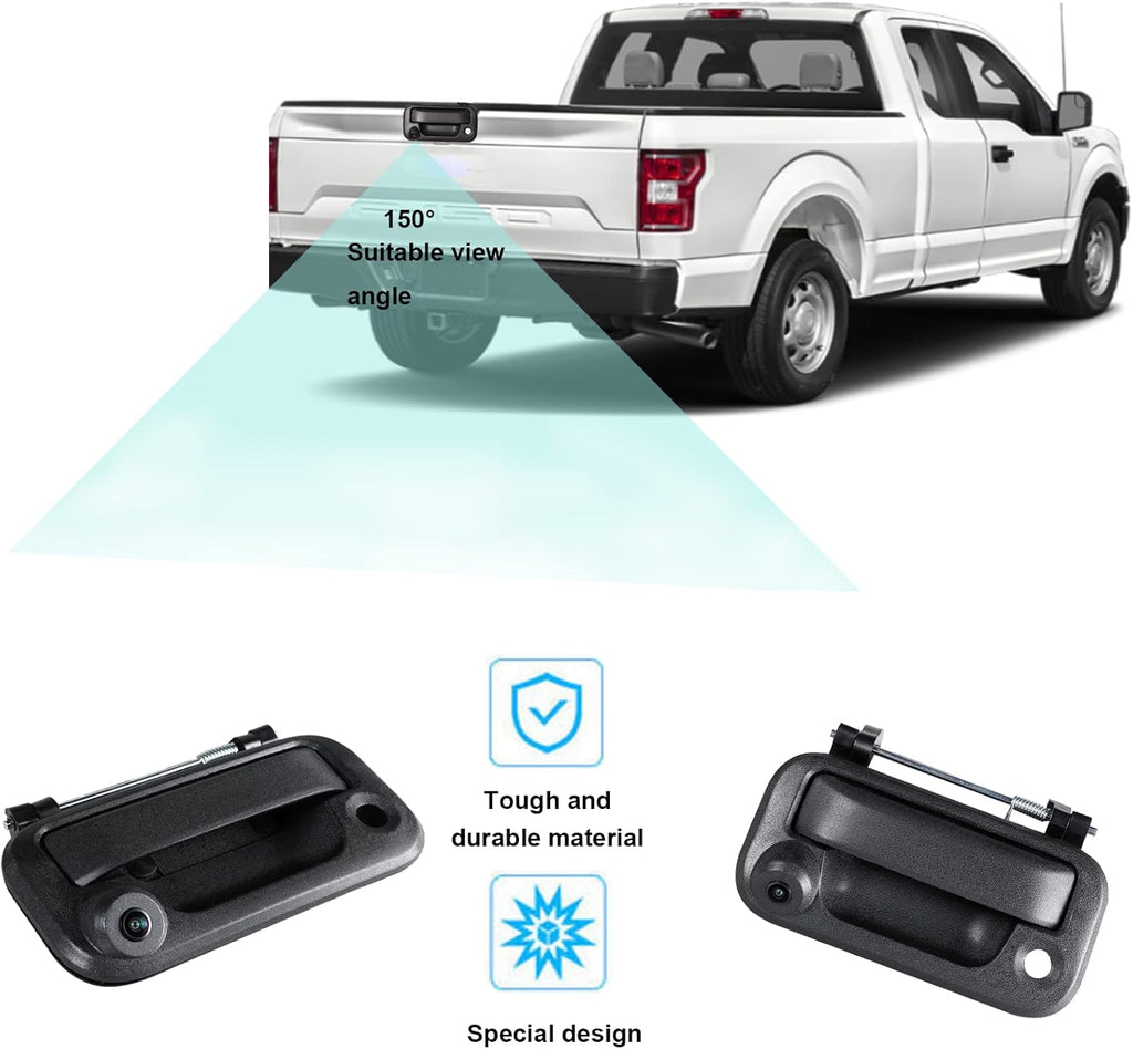 Tailgate Handle with Rear View Backup Camera for Ford F150 F-250 F-350 F450 F550 D8000