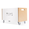 Toy Box Chest on Casters, Birch / White L7882