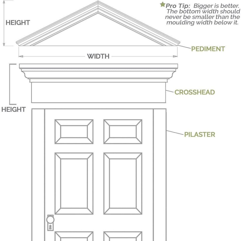 Flat Panel PVC Pilaster with Capital and Base (Pair) X36276