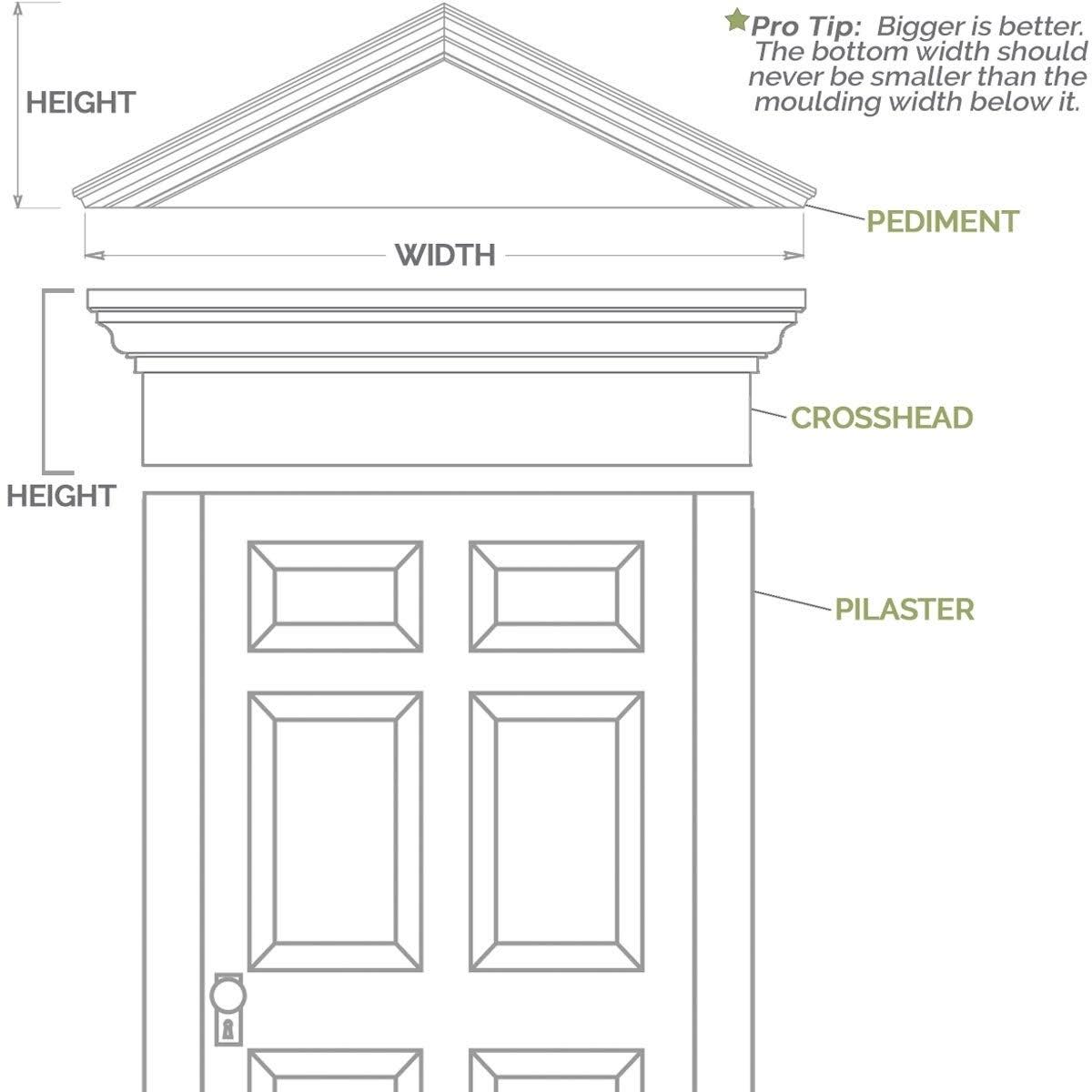 Flat Panel PVC Pilaster with Capital and Base (Pair) X36276