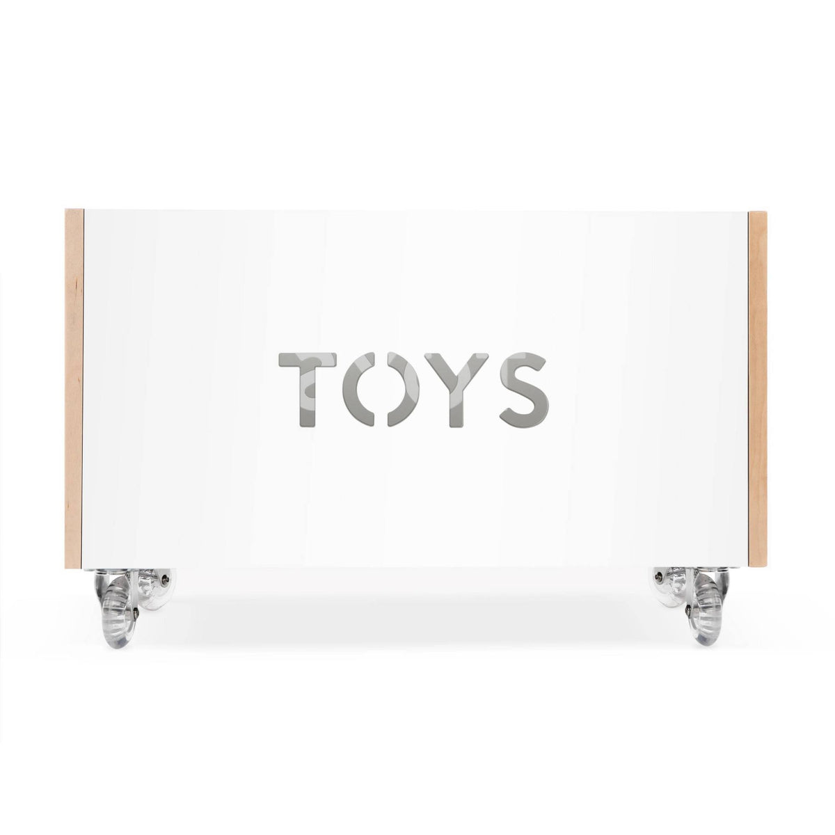 Toy Box Chest on Casters, Birch / White L7882
