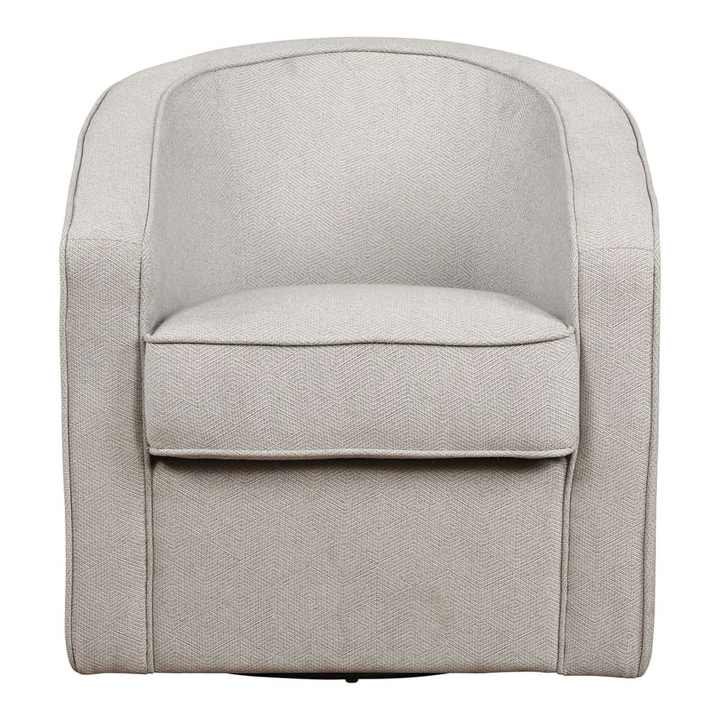 Gray Zig Zag Fabric Swivel Chair R6663