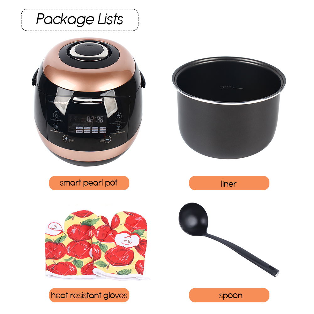 5L Non-stick Tapioca Cooker Pearl Cooking Pot Z503