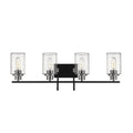 4-Light Matte Black Brushed Nickel Vanity Light Z336