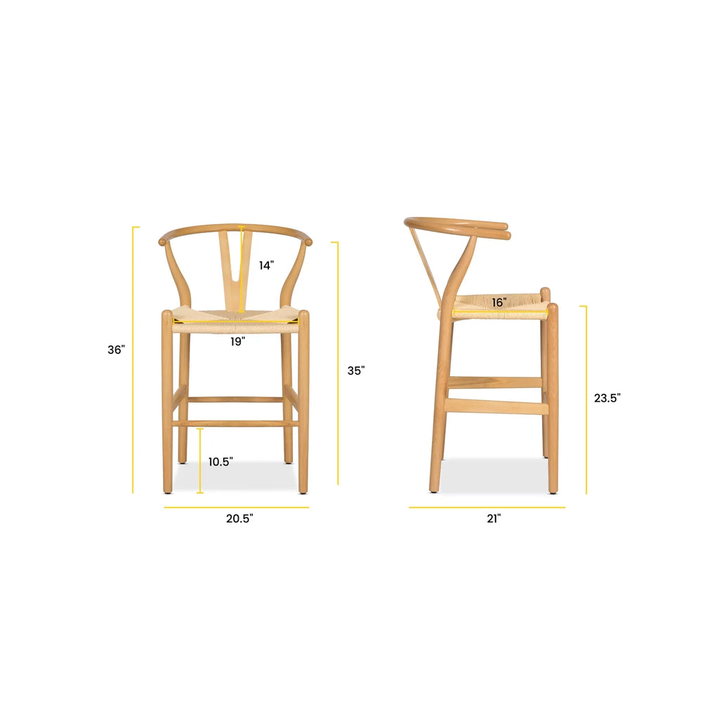 Natural Counter Stool M50484