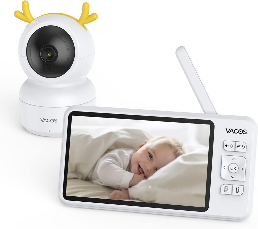 5'' Baby Monitor with Camera and Audio, Night Vision, 2-Way Audio P80754