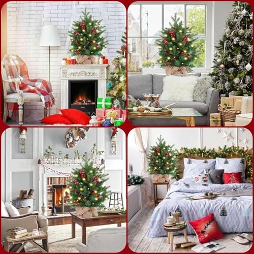20 inch Small Christmas Tree with Lights H84077