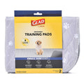 Washable Training Pads Size 2 Pack Gray with Paw Prints L88307