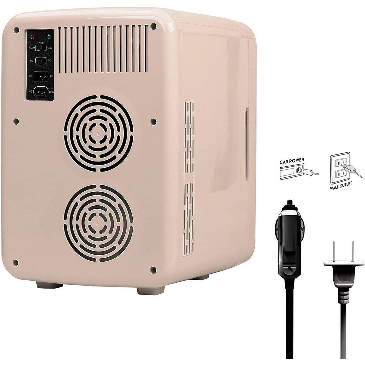10L Portable Cooler Mini Fridge White T29557