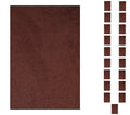 Chocolate Color 2' x 4' Rectangle Rug Set of 20 U65866