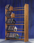 Solid Oak 5 Row CD Rack C583320