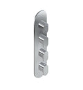 Polished Chrome Four Hole Thermostatic Valve Trim Plate Y253927
