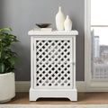 White Wood Door Cabinet X585834