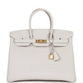Birkin 35 Gris Pale Togo Gold Hardware M470272