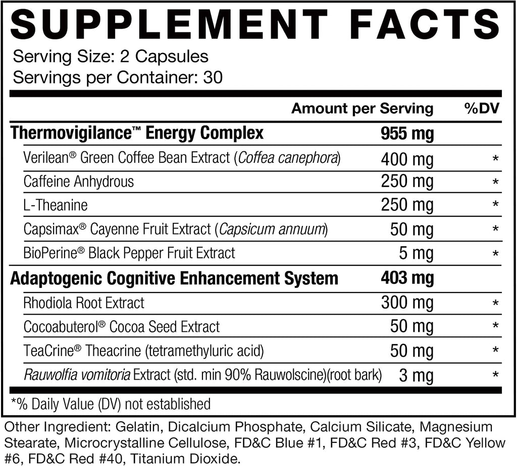 180 Capsules Pre Workout Energy Pills A262