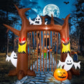 8FT Halloween Inflatable Dead Tree with Ghosts & Pumpkins K783507