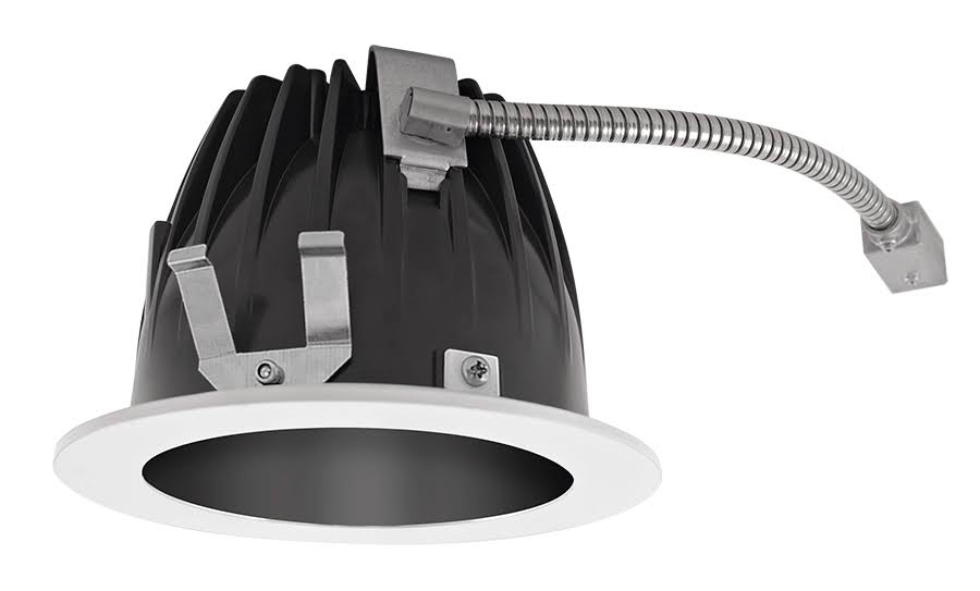 LED Trim Mod6 Round 50Deg 40K 90CRI Black Cone White Ring J55511