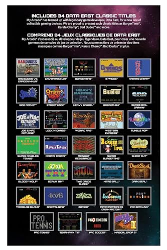 10 Inch Mini Arcade Machine with 34 Retro Games Q712