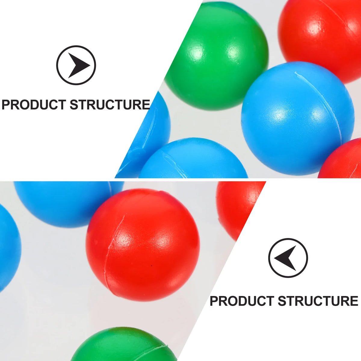 30pcs 15mm Colorful Plastic Balls Teaching Ball Toy T18940