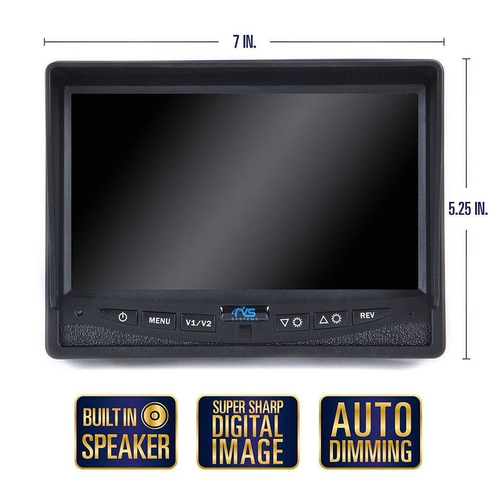 Black Backup Camera System with 7x22 Display E3693