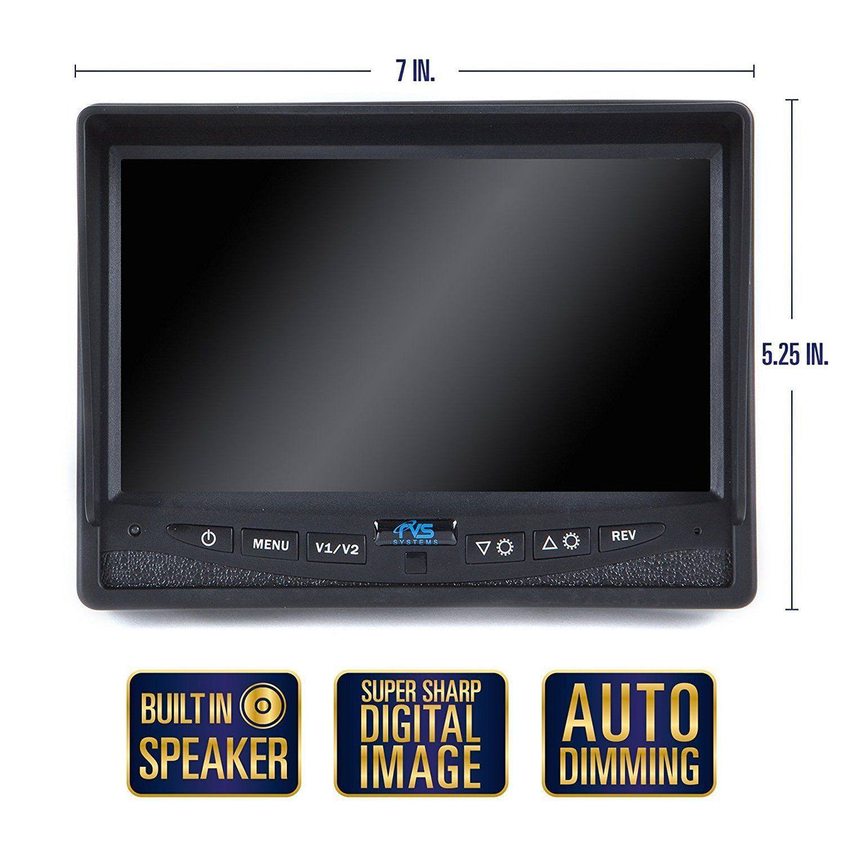 Black Backup Camera System with 7x22 Display E3693