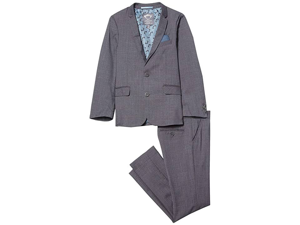 Grey/Blue Yonder Check Two-Piece Boy's Suit H329