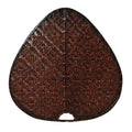 Antique Bamboo 18 inch Oval Blade Set of Eight L293