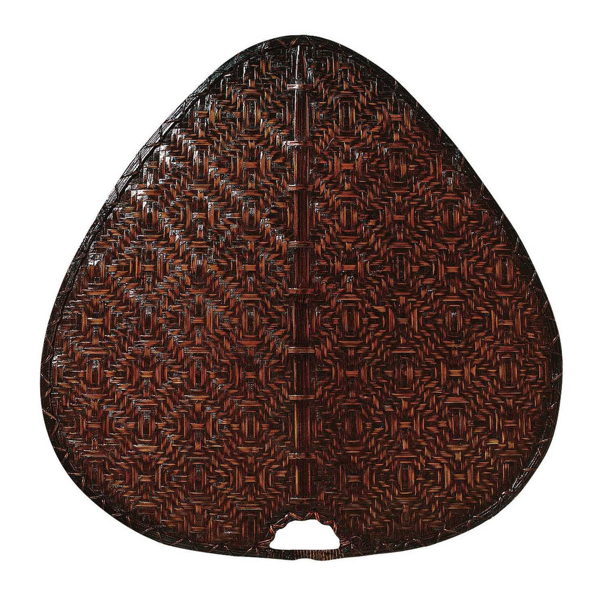 Antique Bamboo 18 inch Oval Blade Set of Eight L293