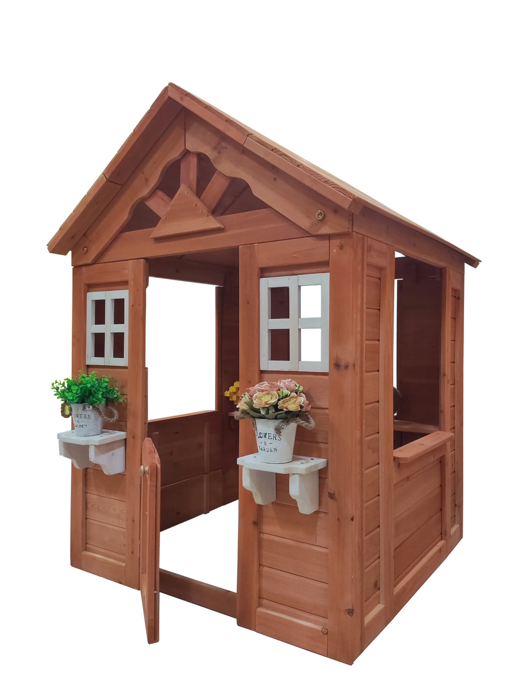 Wooden Kids Playhouse with Service Stations O72914