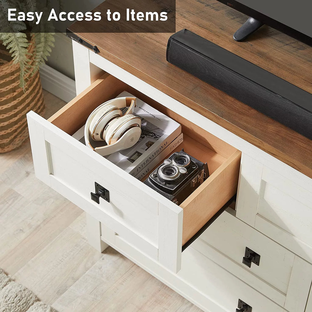 Light Rustic Oak 7 Drawer Dresser Storage Cabinet K29519